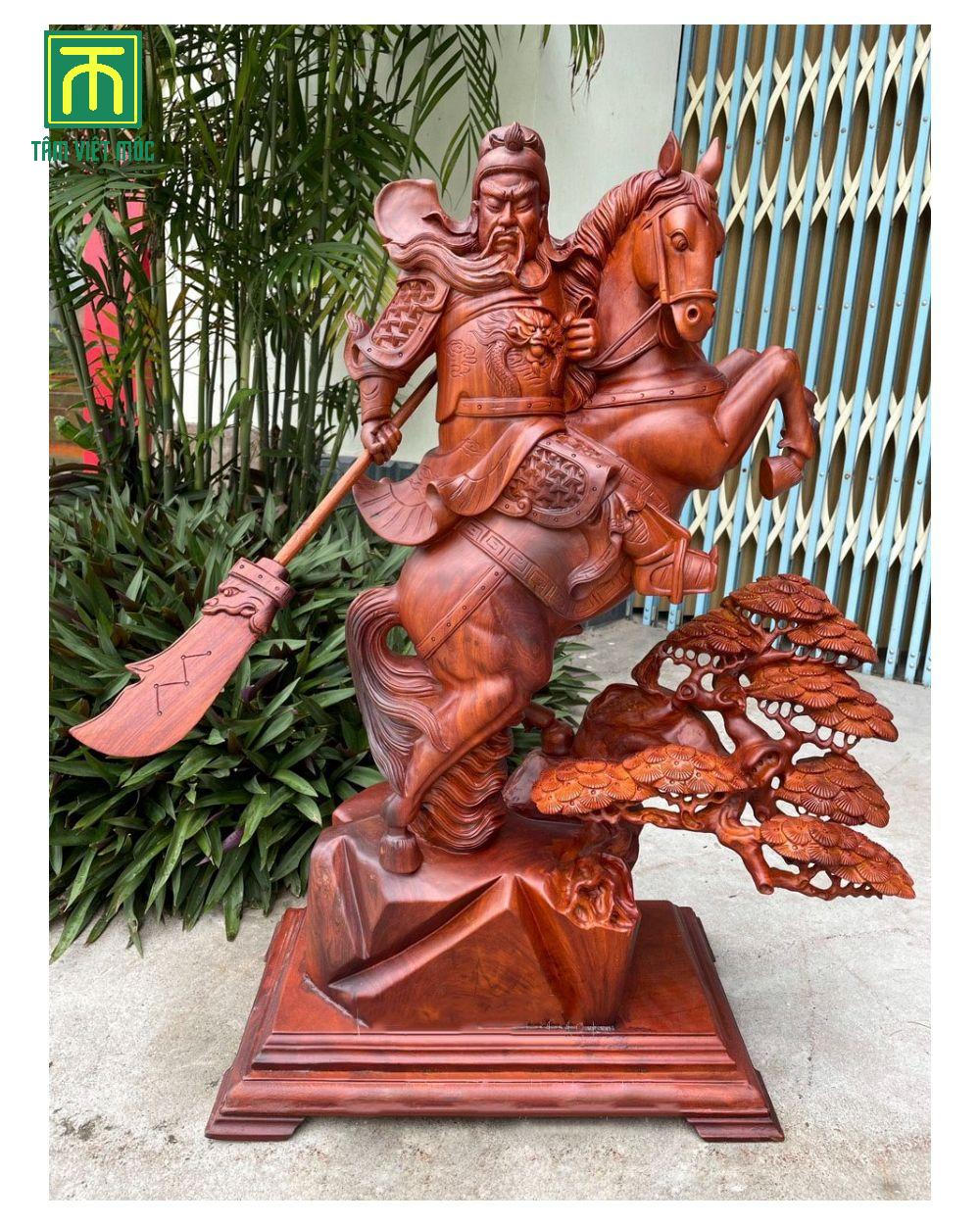 Thờ tượng Quan Công ở vị trí cao, trang nghiêm