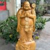 Tượng Di Lặc chúc phúc gỗ cẩm vàng cao 1m ngang 40 sâu 35