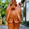 Tượng Di Lặc chúc phúc gỗ hoàng đàn cao 1m25 ngang 43 sâu 40