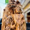 Tượng quan âm đứng đài sen gỗ ngọc am cao 1m ngang 45 sâu 40 3