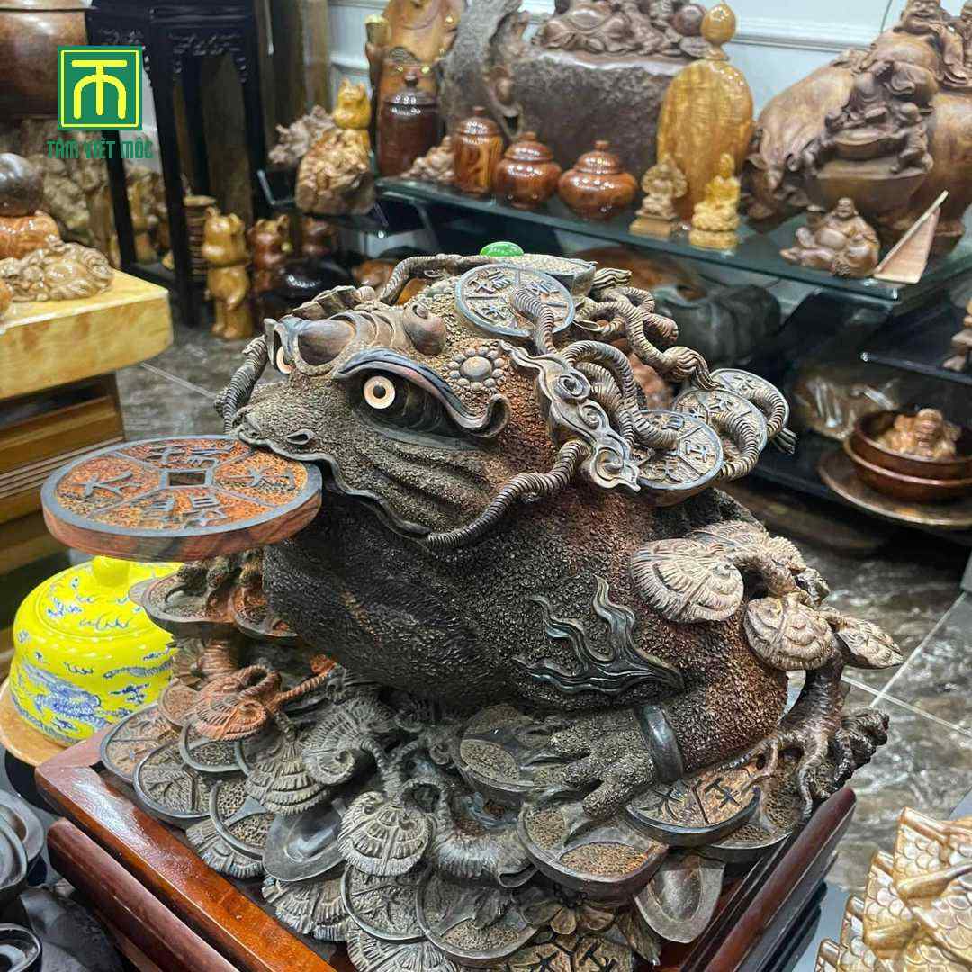 Vị trí đặt tượng cóc ngậm tiền thu hút vượng khí