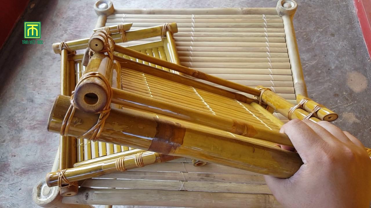 Hướng dẫn cách làm khay trà bằng tre đơn giản tại nhà