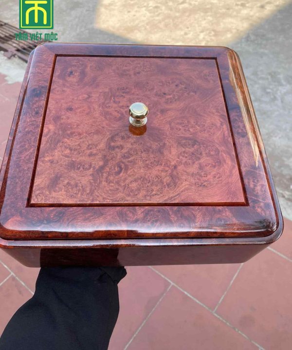 Khay bánh kẹo gỗ nu hương dài 45 rộng 30 cao 15