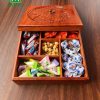 Khay đựng bánh kẹo gỗ hương dài 40 rộng 40 cao 13