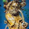 Tượng đạt ma sư tổ gỗ hương đá nguyên khối cao 160 ngang 55 sâu 55 1