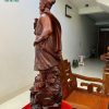 Tượng trần quốc tuấn gỗ hoàng đàn cao 75 ngang 28 sâu 23 1