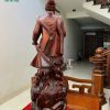 Tượng trần quốc tuấn gỗ hoàng đàn cao 75 ngang 28 sâu 23 4