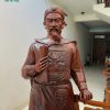 Tượng trần quốc tuấn gỗ hoàng đàn cao 75 ngang 28 sâu 23 5